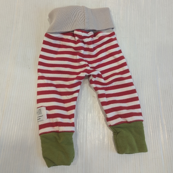 Purl Lamb The Hoodie Company red striped jogger leggings - Picture 4 of 7
